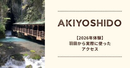 【2026年体験】羽田空港から秋芳洞へのアクセス｜公共交通機関で実際に行ったルートを解説